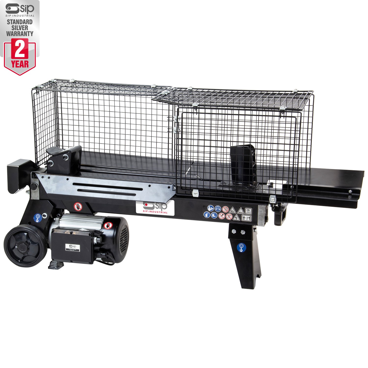 SIP 5 Ton Horizontal Log Splitter with Cage SIP Industrial