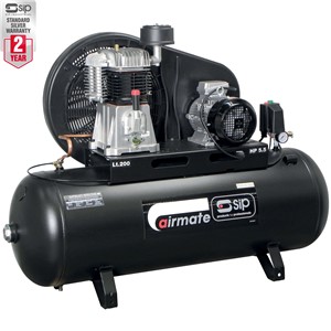 SIP TN5.5/200 200ltr Belt Drive Compressor