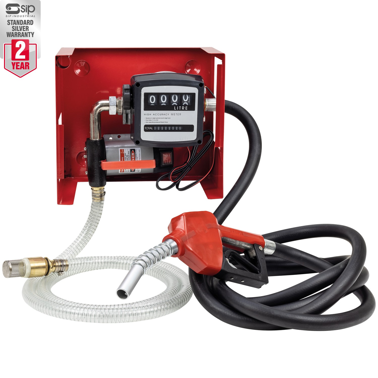 SIP 12v Diesel Transfer Pump with Fuel Meter - SIP Industrial