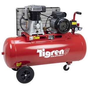 TIGREN 100ltr 3hp Belt-Driven Compressor