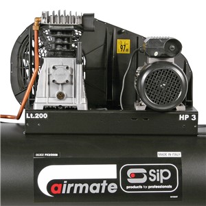 SIP PX3/200-SRB 200ltr Belt Drive Compressor