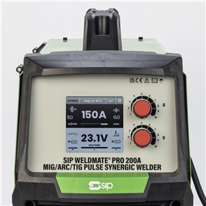 SIP WELDMATE PRO 200A MIG/ARC/TIG Synergic Welder