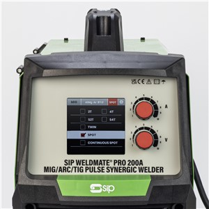 SIP WELDMATE® PRO 200A MIG/ARC/TIG Synergic Welder