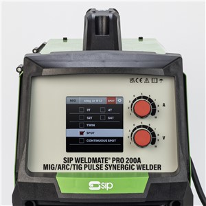 SIP WELDMATE PRO 200A MIG/ARC/TIG Synergic Welder