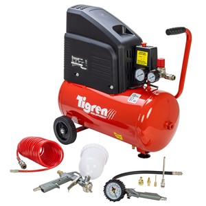 TIGREN DD 2hp 24ltr Direct Drive Compressor w/ Kit