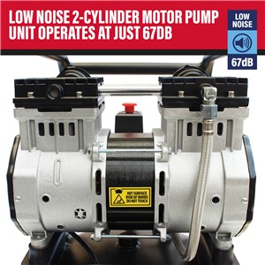 SIP DD 3hp 100ltr Low Noise Vertical Compressor