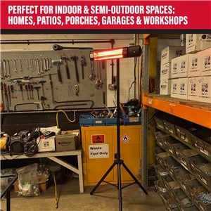 SIP Halogen Infrared Heater w/ Control & Stand