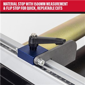 SIP Adjustable Roller Stand Table 1500x400mm 400kg