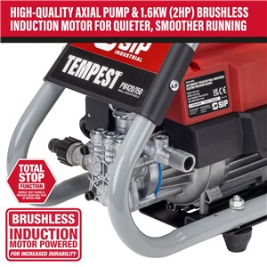 SIP TEMPEST PW420/150 Wall-Mount Pressure Washer