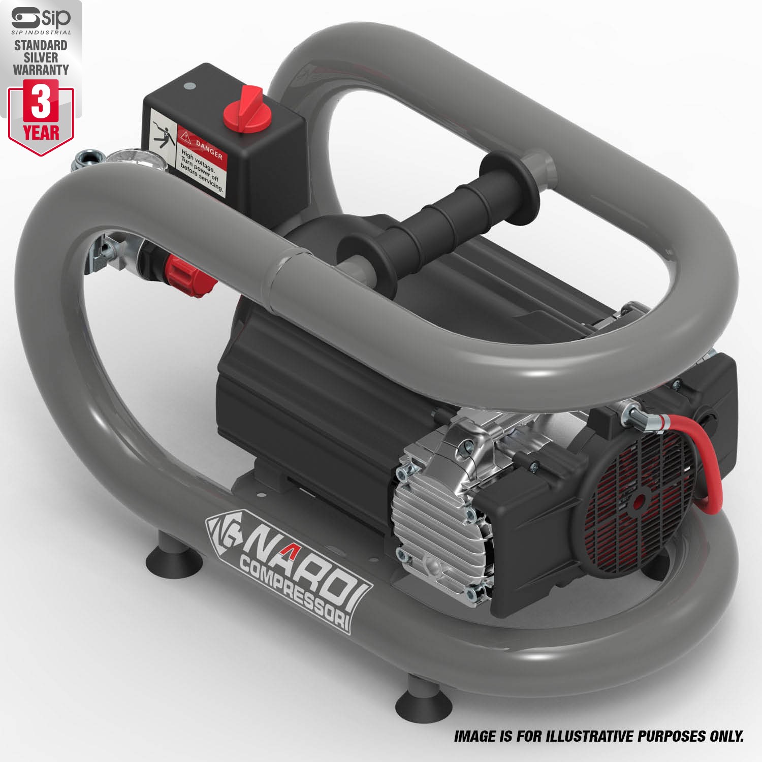 NARDI ESPRIT 0.75HP 60/2 3ltr Compressor SIP Industrial Products