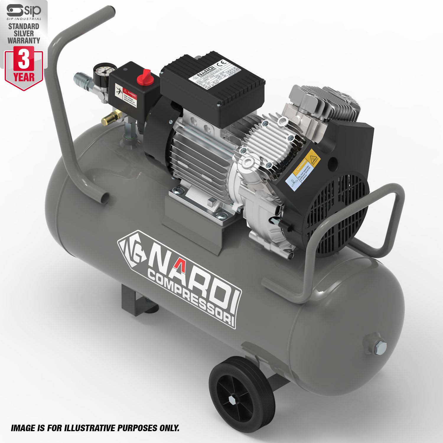 NARDI EXTREME 3 2.00HP 2POLE 30ltr Compressor SIP Industrial