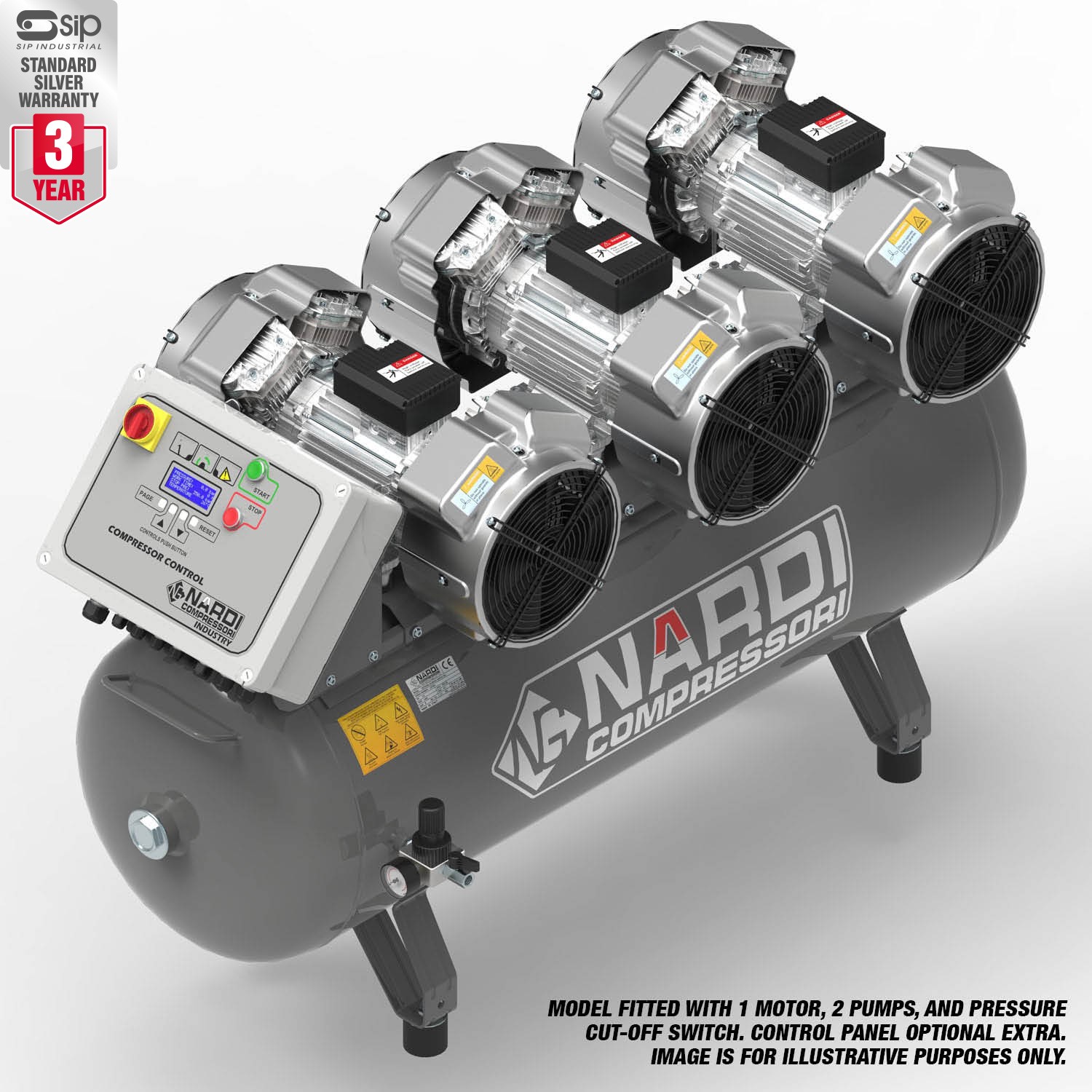NARDI EXTREME MP 3.00HP 270ltr Compressor SIP Industrial Products